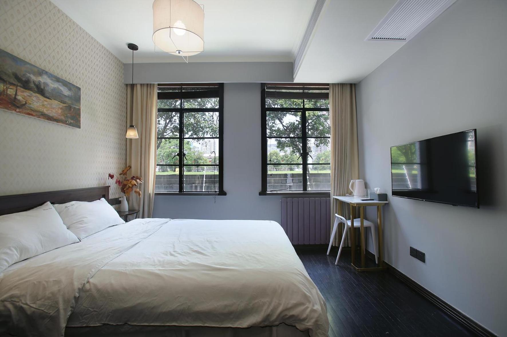 Shanghai Downtown Hills Boutique Guesthouse - Near Metro Line 7, Exit 3, Changping Road Oda fotoğraf